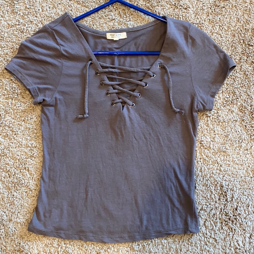 Heart & Hips, size Small, brown/gray
